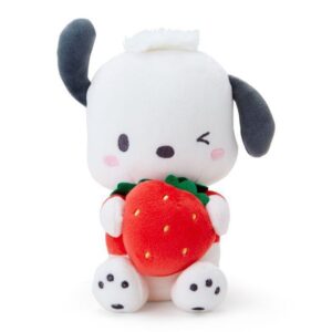 Pochacco de Peluche con Fresa de Colección