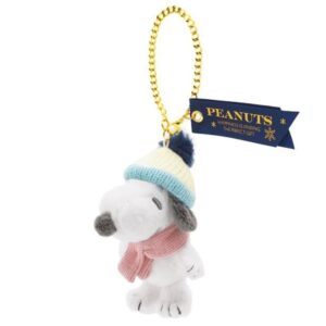 Snoopy Llavero de Invierno con Bufanda y Gorro