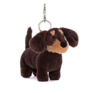 Llavero de Peluche de Perro Salchicha
